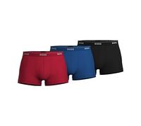 Boss 3-Pack Stretch Cotton Regular Fit Trunks Bermuda, Rosso/Blu/Nero, L (Pacco da 3) Uomo