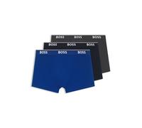 BOSS 3p Co/El Boxer a Pantaloncino, New-Open Blue487, XL (Pacco da 3) Uomo