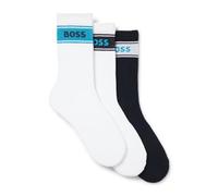 BOSS 3p QS Rib Stripe CC 10272303 0 Calzettoni Corti, Open Miscellaneous, 43-46 Uomo