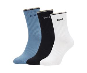 Boss - 3P QS Rib Stripe CC - - Underwear - Uomo - Multicolore - M