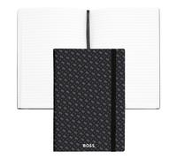 BOSS A5 Monogram Grey Lined Notebook