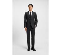 BOSS Abito due pezzi in misto lana elasticizzato - Style H-Huge-2Pcs-Peak-253, 50551763 Nero 48