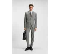 BOSS Abito due pezzi regular fit in tessuto elasticizzato a motivi - Style H-Jeckson-2Pcs-253, 50551755 Argento 46