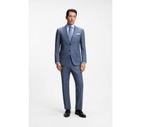BOSS Abito due pezzi slim fit in lana elasticizzata a motivi - Style H-Huge-2Pcs-263, 50567237 Blu 50
