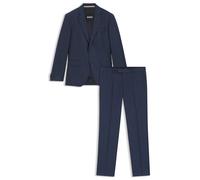 BOSS Abito due pezzi slim fit in lana vergine a quadri - Style H-Huge-2Pcs-253, 50551812 Blu scuro 46
