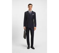 BOSS Abito due pezzi slim fit in lana vergine a righe - Style H-Huge-2pcs-DB-254, 50551756 Blu scuro 54