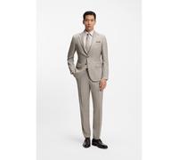 BOSS Abito due pezzi slim fit in misto lana e seta con motivo - Style L-Harvers-2Pcs-241, 50558506 Beige 54