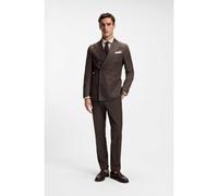 BOSS Abito slim fit due pezzi in cotone elasticizzato - Style C-Huge-2Pcs-DB-262, 50561848 Marrone scuro 56