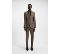 BOSS Abito slim fit in lana vergine con micromotivo - Style H-Houston-2Pcs-252, 50546097 Marrone 110