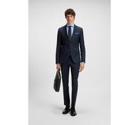 BOSS Abito slim fit in lana vergine con micromotivo - Style H-Huge-2Pcs-253, 50552090 Blu scuro 94
