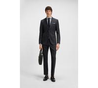 BOSS Abito slim fit in lana vergine, cotone e tessuto elasticizzato - Style H-Huge-2Pcs-Peak-253, 50546080 Blu scuro 50