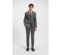 BOSS Abito slim fit in misto lana con micromotivo - Style H-Huge-2Pcs-224, 50532272 Grigio chiaro 58
