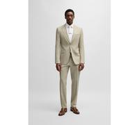 BOSS Abito slim fit in tessuto elasticizzato con micromotivo - Style H-Huge-2Pcs-Peak-242, 50549386 Beige 46