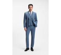 BOSS Abito tre pezzi regular fit in lana vergine a motivi - Style H-Jeckson-3Pcs-263, 50567248 Celeste 48