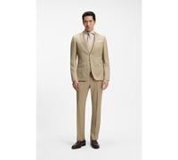 BOSS Abito tre pezzi slim fit in serge di lana vergine - Style H-Huge-3Pcs-253, 50561843 Beige chiaro 52