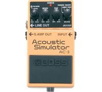Boss AC-3 Acustico Simulatore Chitarra Effetti Pedale Yellowblack Modellante Con