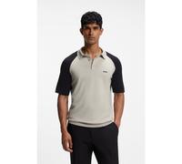 BOSS Active polo in maglia a blocchi di colore - Style KN_GOC Swing PS, 50563393 Beige chiaro M