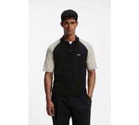 BOSS Active polo in maglia a blocchi di colore - Style KN_GOC Swing PS, 50563393 Nero L
