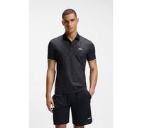 BOSS Active Polo slim fit con motivo goffrato a palline da tennis - Style PL_TOC Game 1, 50564785 Blu scuro S