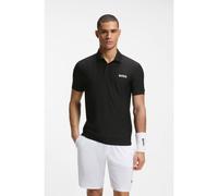 BOSS Active Polo slim fit in jersey a righe elasticizzato in quattro direzioni - Style PL_TOC Serve 1, 50559205 Nero XXXL