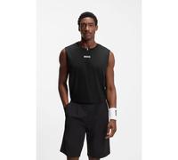 BOSS Active T-shirt senza maniche in tessuto ad asciugatura rapida con logo - Style TS_TOC Serve Tank, 50559138 Nero XXL
