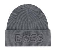 Boss Afox Cappello lavorato a maglia grigio