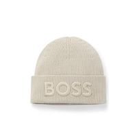BOSS Afox_R Berretto, Light Beige271, Taglia Unica Uomo