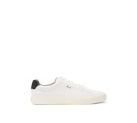 BOSS Sneakers in similpelle con tallone a contrasto - Style Aiden_Tenn_grp, 50542114 Bianco 40