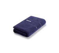 BOSS Asciugamano da bagno in cotone con logo bianco ricamato - Style PLAIN Pecan Bath towel 070/140, BTOW-PLAIN Blu scuro ONESI