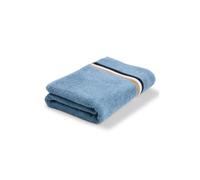 BOSS Asciugamano da bagno in cotone con righe tipiche del marchio sul bordo - Style BLINEA Horizon Bath towel 070/140, BTOW-BLINEA Celeste ONESI