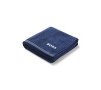 BOSS Asciugamano in cotone con logo ricamato a contrasto - Style EDGE Galaxy Handtowel 050, HTOW-EDGE Blu scuro ONESI