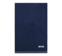 BOSS Asciugamano per ospiti in cotone con logo ricamato a contrasto - Style EDGE Galaxy Guest towel 040, GUEST-EDGE Blu scuro ONESI