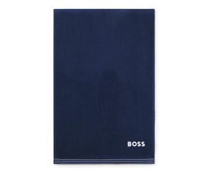 BOSS Asciugamano per ospiti in cotone con logo ricamato a contrasto - Style EDGE White Guest towel 040, GUEST-EDGE Blu scuro ONESI