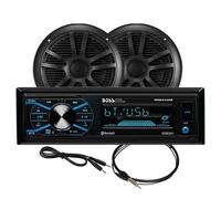 Boss Audio MCBK634B.6 Marino Stereo & 6.5 " Altoparlante Kit Nero Barca Marino