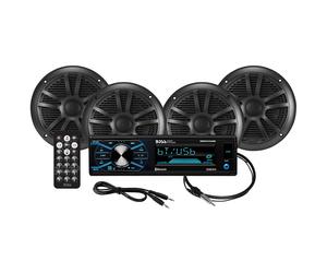 Boss Audio MCBK634B.64 Kit MR634UAB 4 Altoparlanti MR6B Antenna MRANT10 Marino