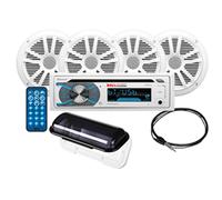 Boss Audio MCK508WB.64S Marino Stereo 2 Coppia 6.5 " Speaker Kit Bianco Barca