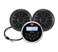 Boss Audio MCKGB350W.6 Marino Stereo 6.5 " Altoparlante Kit Nero Barca