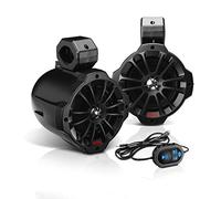 BOSS Audio Systems B62ABT Amplified Wakertower Altoparlanti - Bluetooth, 6.5", Resistente agli Agenti atmosferici (1 Coppia)