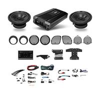BOSS Audio Systems BHD3F - Kit altoparlanti anteriori per moto Harley Davidson, compatibile con modelli di moto Electra, Road Glide e Street Glide dal 1998 in poi, amplificatore a 4 canali,