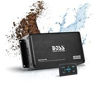BOSS Audio Systems MC900B 4 Channel Amplifier for ATV UTV Car Marine - 500 High Output, Low Level Inputs, Full Range, Weatherproof, Bass for Subwoofer