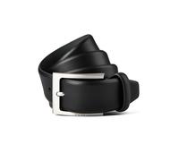 Hugo Boss Cintura Barnabie da uomo in pelle nappa con fibbia ad ardiglione nera 100