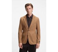 BOSS BECKHAM x BOSS Blazer slim fit in lana con cashmere - Style SB-Jacket-J-254_DB, 50555514 Marrone chiaro 54