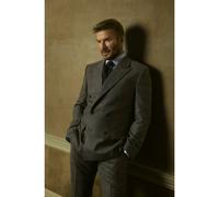 BOSS BECKHAM x BOSS Giacca slim fit in lana a quadri - Style DB-SUIT-Jacket252_DB, 50557915 Grigio a motivi 52