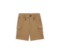 BOSS Bermuda cargo per bambini in tessuto elasticizzato con vita con coulisse - Style J50681/26914A, J50681 Marrone 102