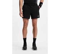 BOSS Bermuda da tennis sportivi in tessuto elasticizzato ad asciugatura rapida - Style S_T-Match 5 inch, 50541382 Nero M