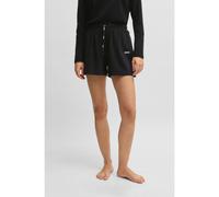 BOSS Bermuda del pigiama in cotone elasticizzato con cordoncini brandizzati - Style CI_Shorts CW, 50515606 Nero M
