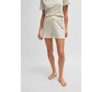 BOSS Bermuda del pigiama in cotone elasticizzato con cordoncini brandizzati - Style CI_Shorts CW, 50515606 Colore neutro XL