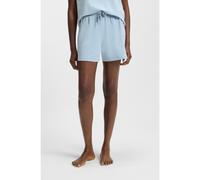BOSS Bermuda del pigiama in cotone elasticizzato con coulisse e logo stampato - Style CI_Shorts CW, 50515606 Celeste XL