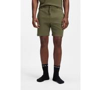 BOSS Bermuda del pigiama in misto cotone con logo ricamato - Style Waffle Shorts, 50535884 Verde M