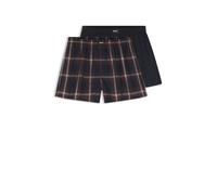 BOSS Bermuda del pigiama in popeline di cotone con logo in confezione da due - Style 2P Boxer S. CW Peach, 50515464 Rosso / Blu scuro S